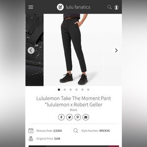 Lululemon take the moment pants 25”